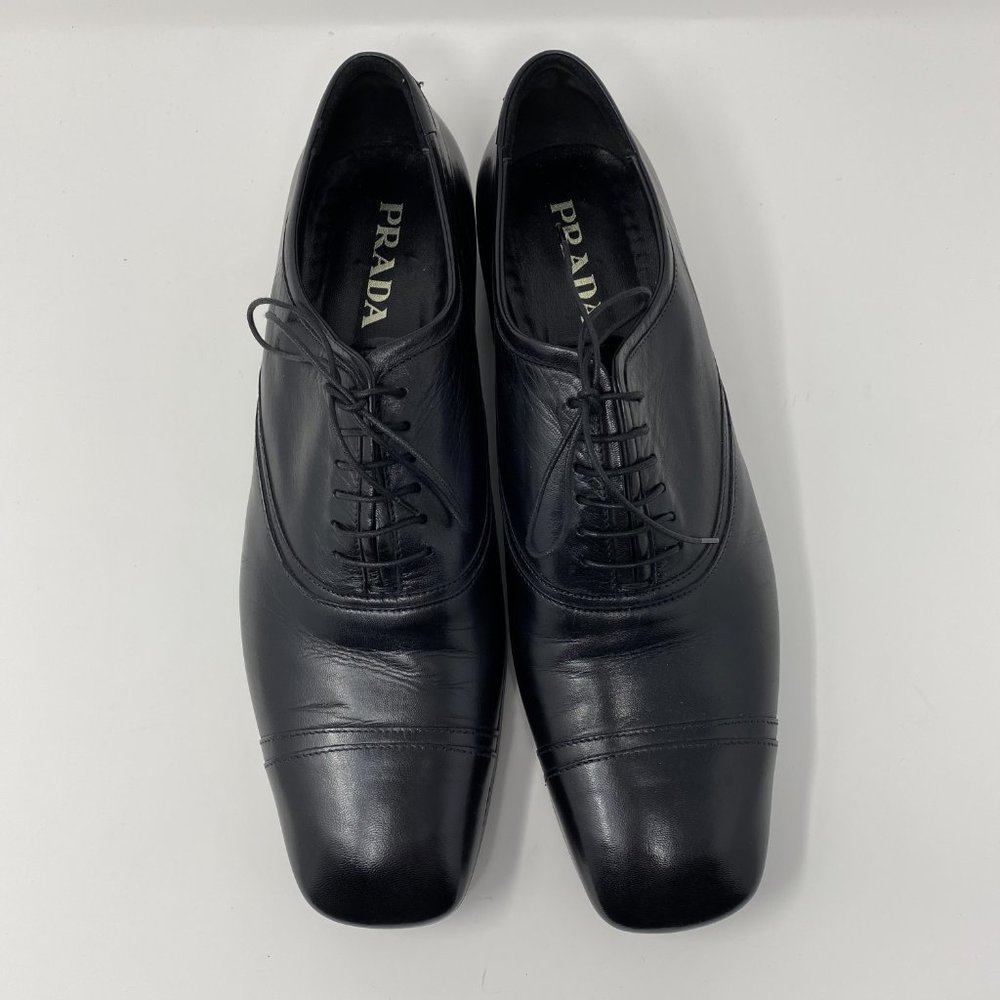 prada leather lace-up shoes - Picture 2 of 7